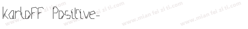 Karloff Positive字体转换